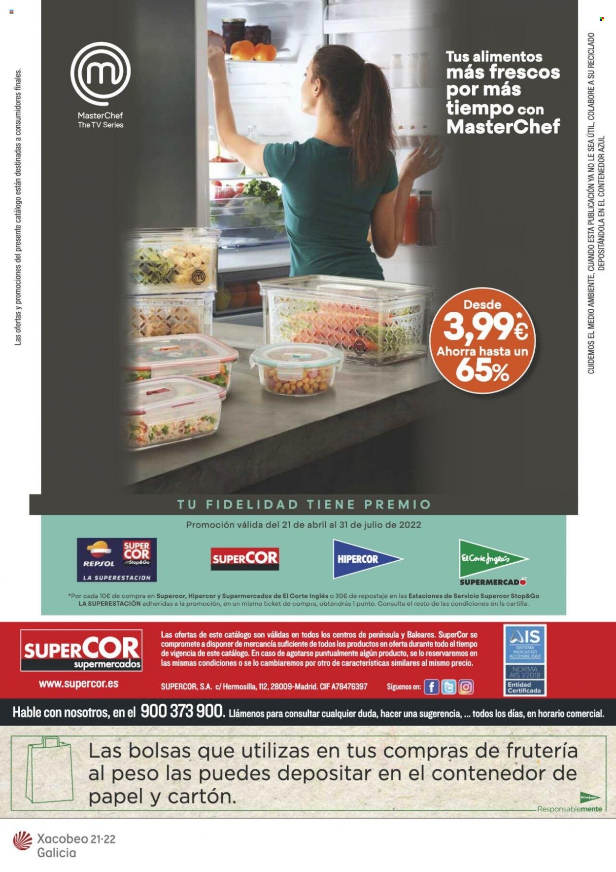 Folleto vigente Supercor supermercados  - 19.5.2022 - 1.6.2022.