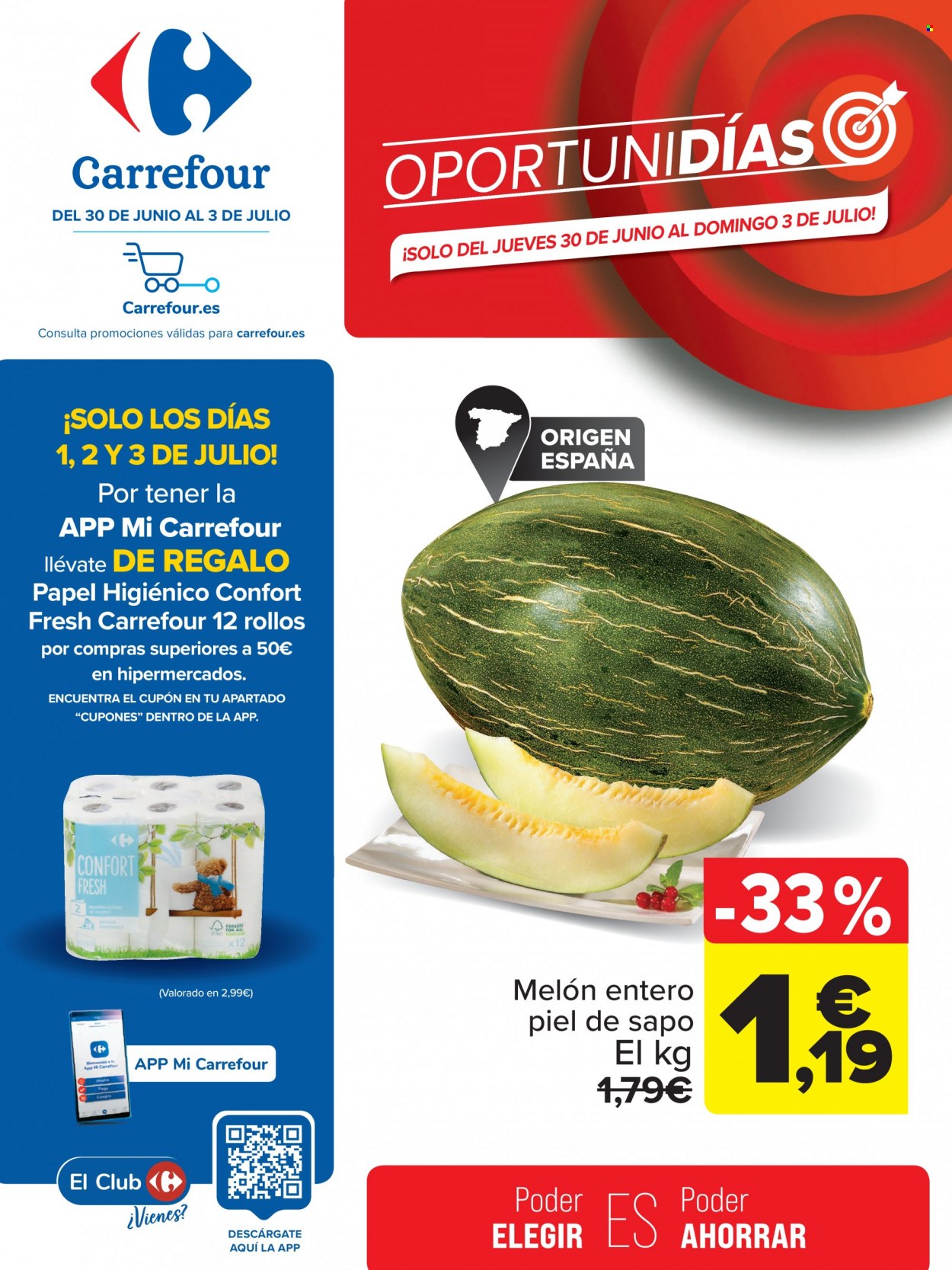 Folleto vigente Carrefour  - 30.6.2022 - 3.7.2022.