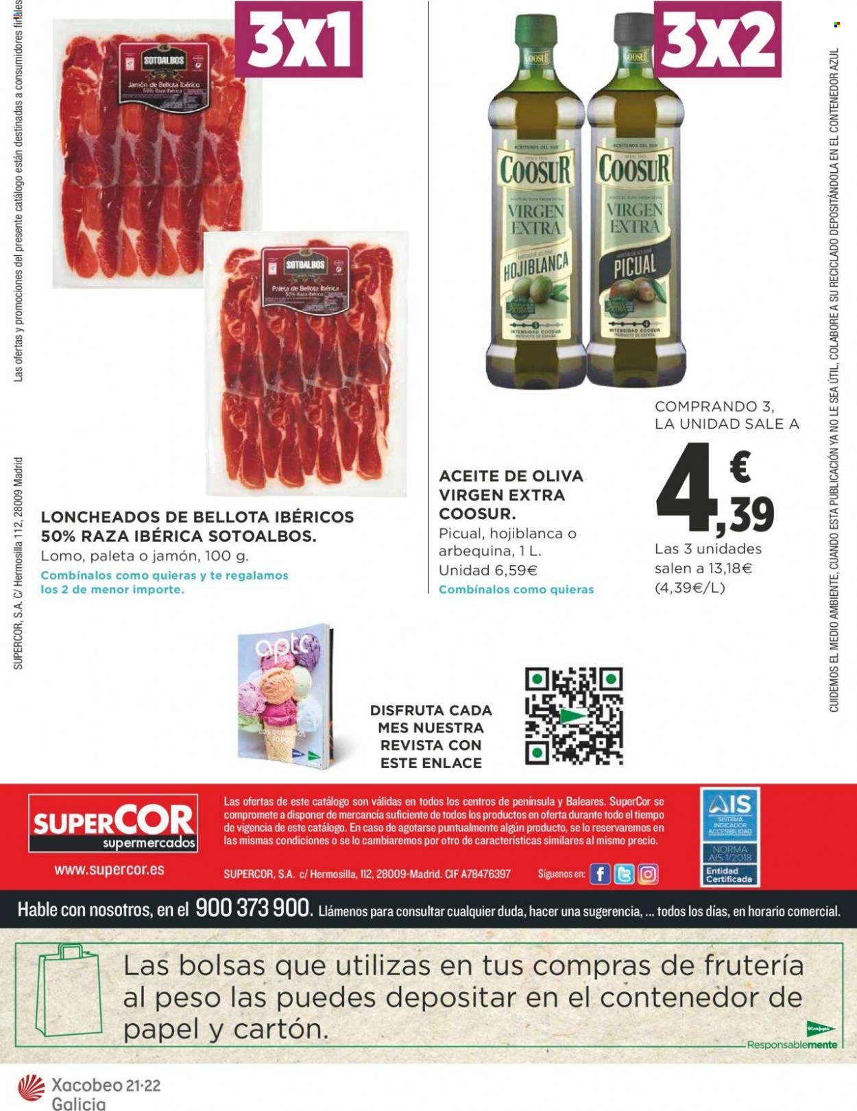 Folleto vigente Supercor supermercados  - 11.8.2022 - 24.8.2022.