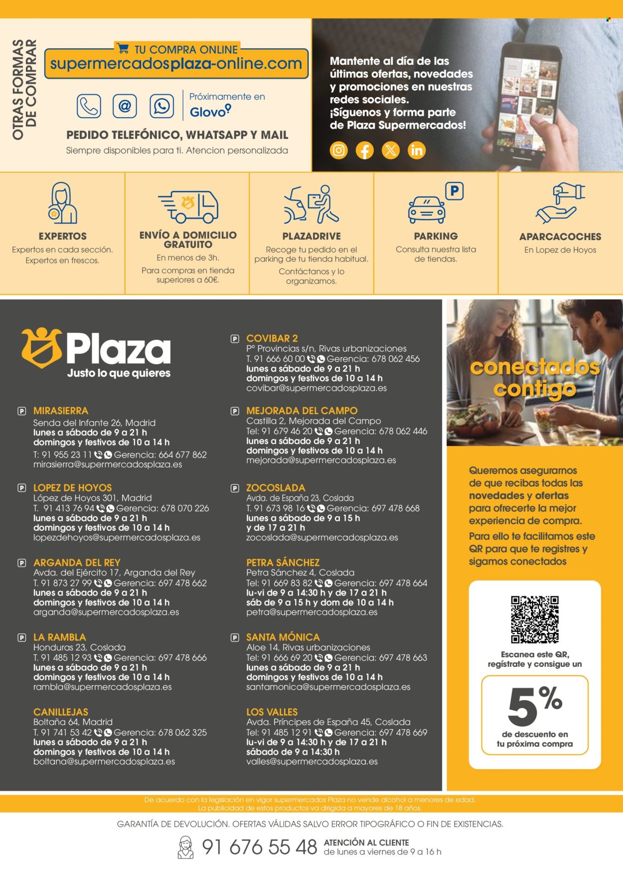 Folleto vigente Supermercados Plaza  - 14.3.2024 - 3.4.2024.