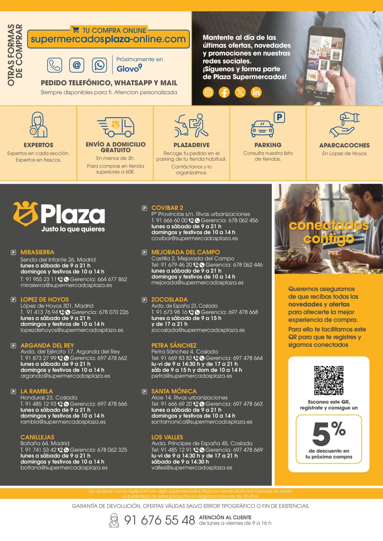 Folleto vigente Supermercados Plaza  - 4.4.2024 - 17.4.2024.