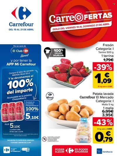 Folleto vigente Carrefour  - 19.4.2024 - 21.4.2024.