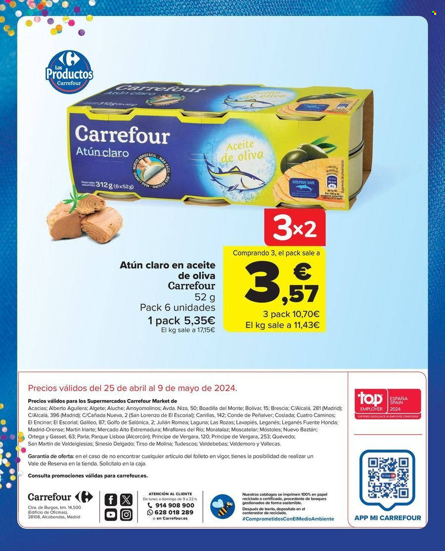 Folleto vigente Carrefour  - 25.4.2024 - 9.5.2024.