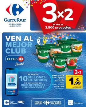 Carrefour - 3x2 (Alimentación, Drogueria, Perfumeria y comida de animales)+CHOLLOS