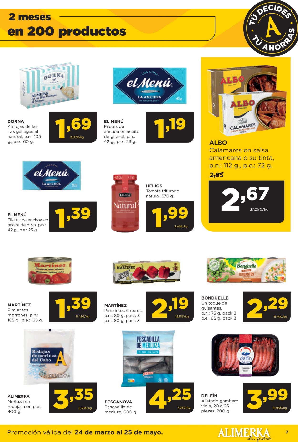Folleto vigente Alimerka  - 24.3.2025 - 25.5.2025.
