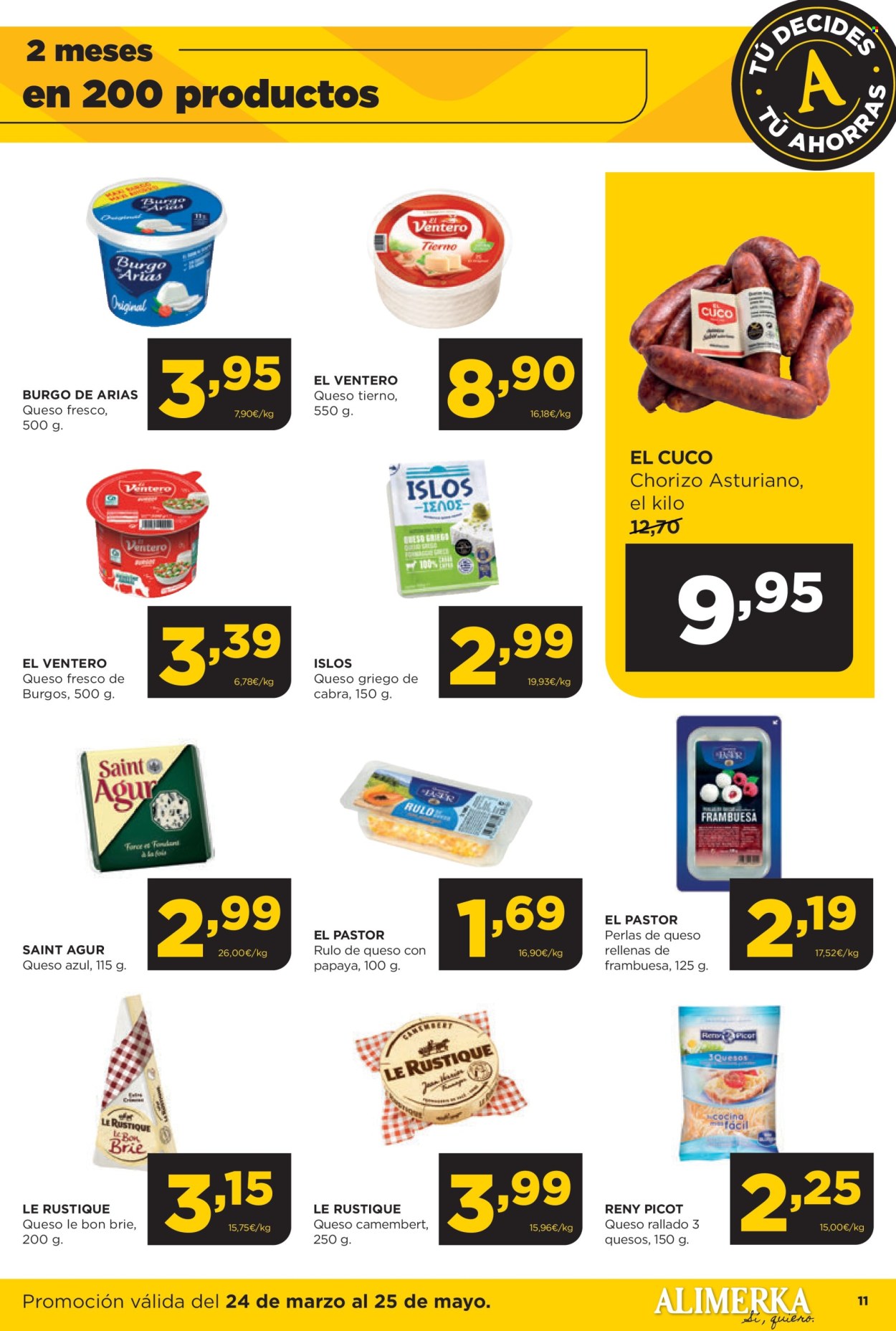 Folleto vigente Alimerka  - 24.3.2025 - 25.5.2025.