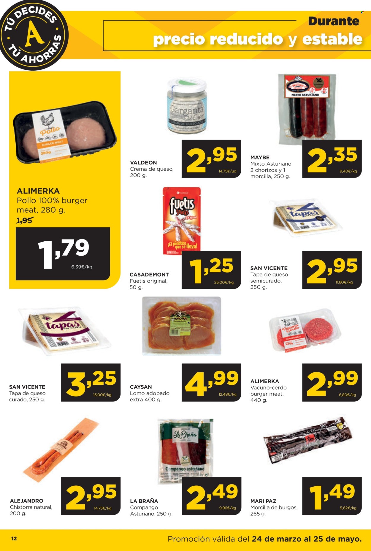 Folleto vigente Alimerka  - 24.3.2025 - 25.5.2025.