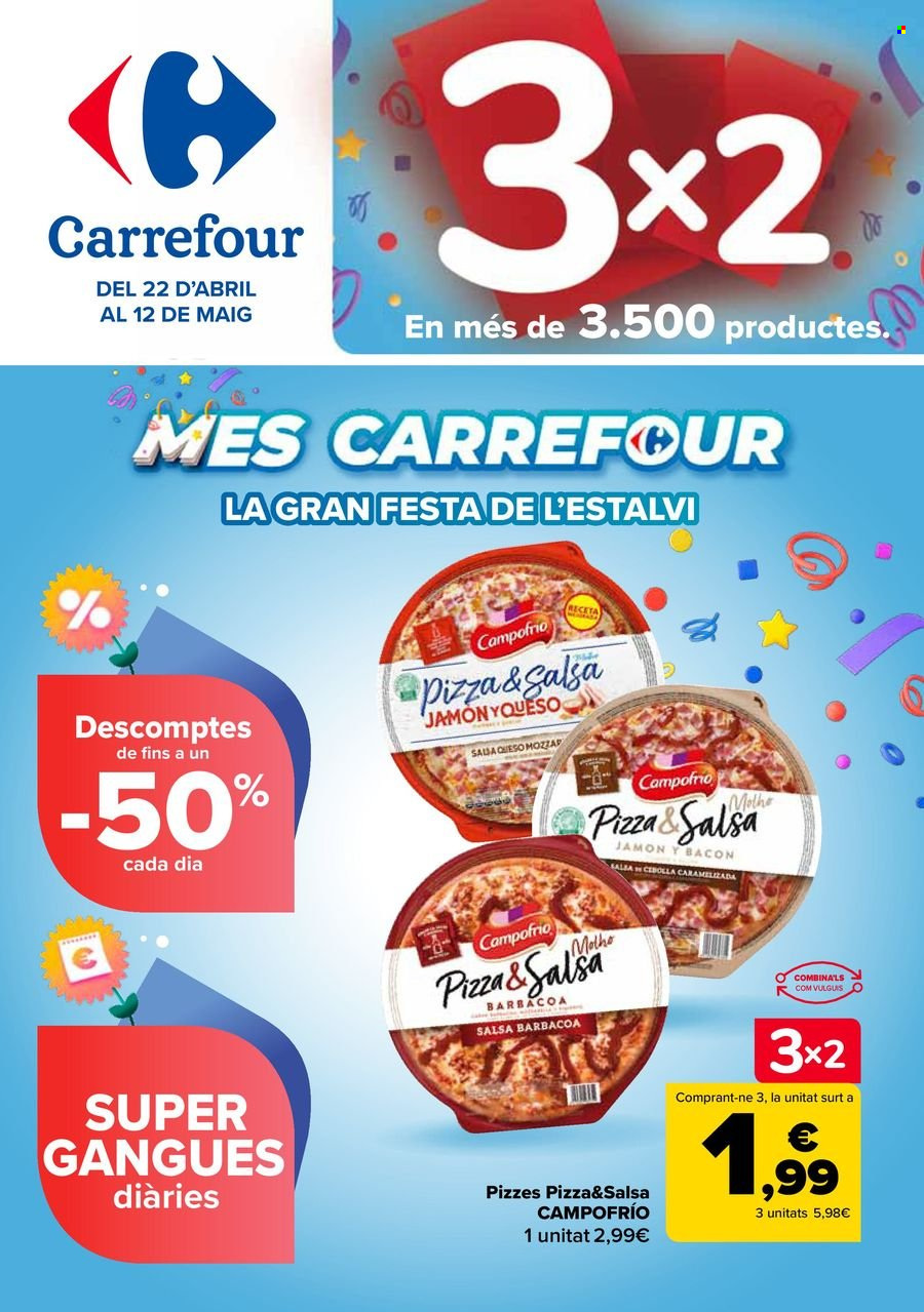 Folleto vigente Carrefour  - 22.4.2025 - 12.5.2025.