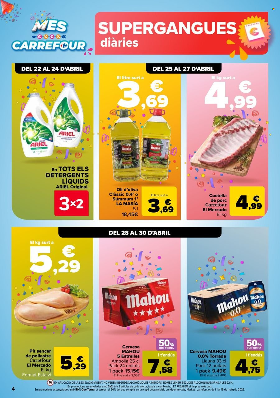 Folleto vigente Carrefour  - 22.4.2025 - 12.5.2025.