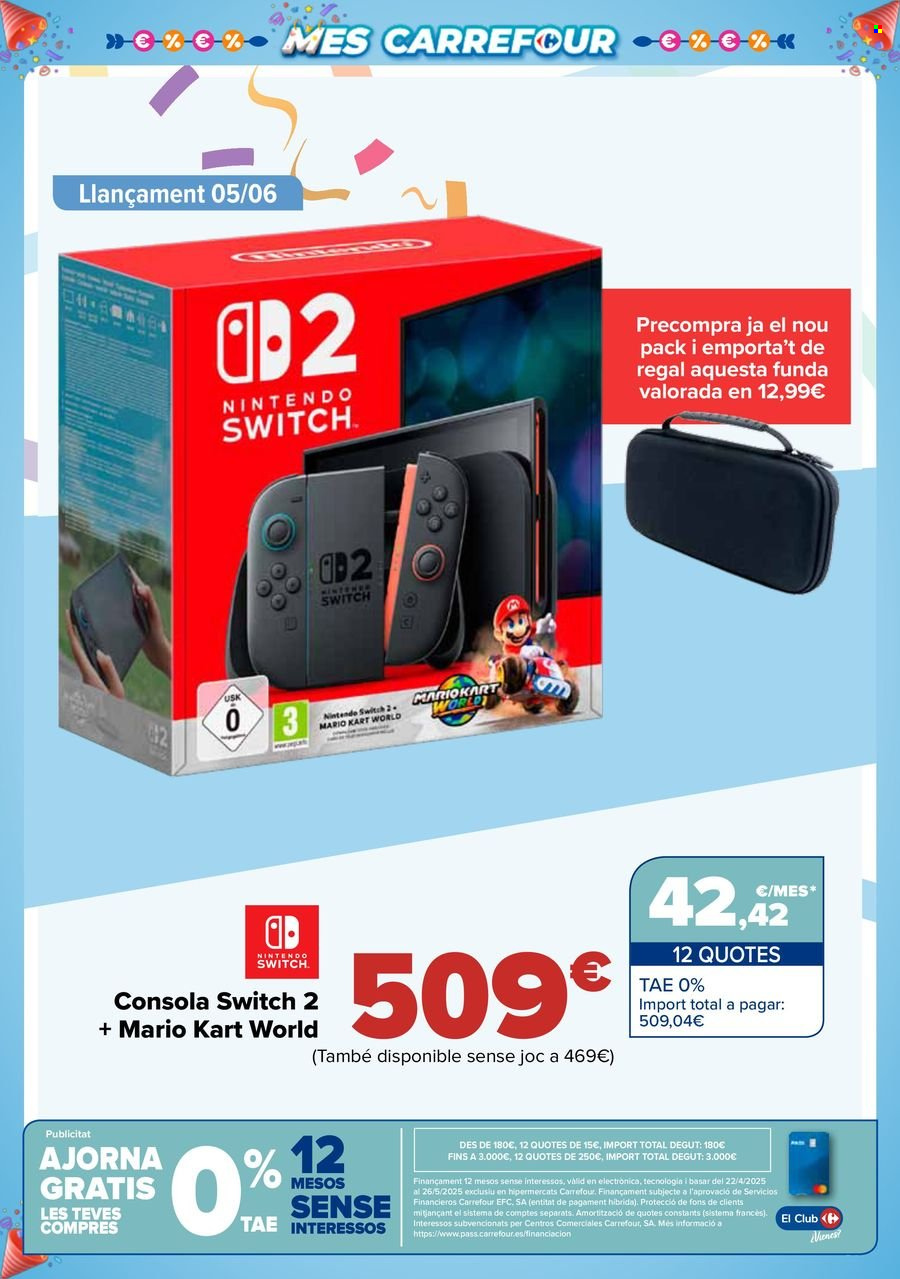 Folleto vigente Carrefour  - 22.4.2025 - 12.5.2025.