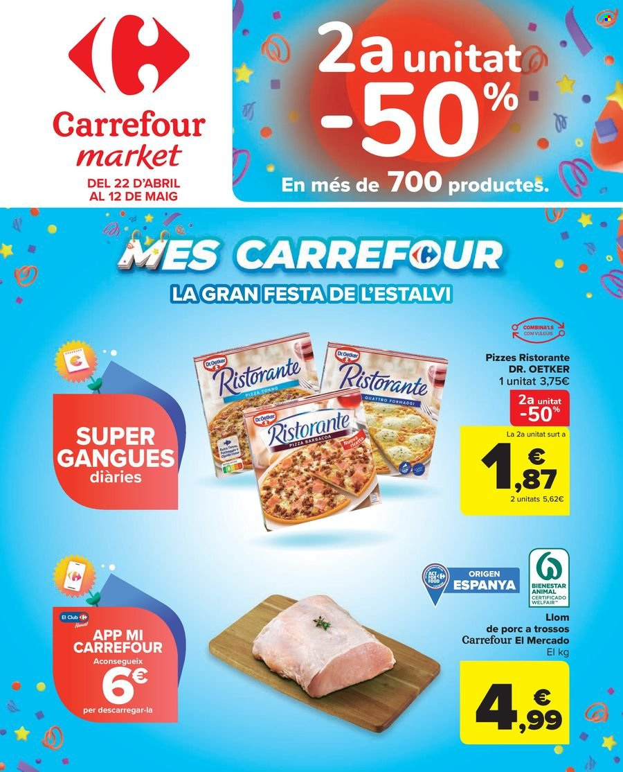 Folleto vigente Carrefour  - 22.4.2025 - 12.5.2025.