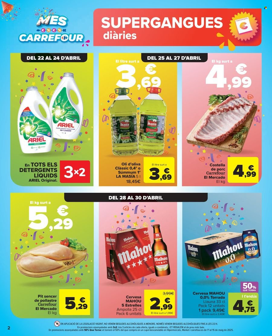 Folleto vigente Carrefour  - 22.4.2025 - 12.5.2025.