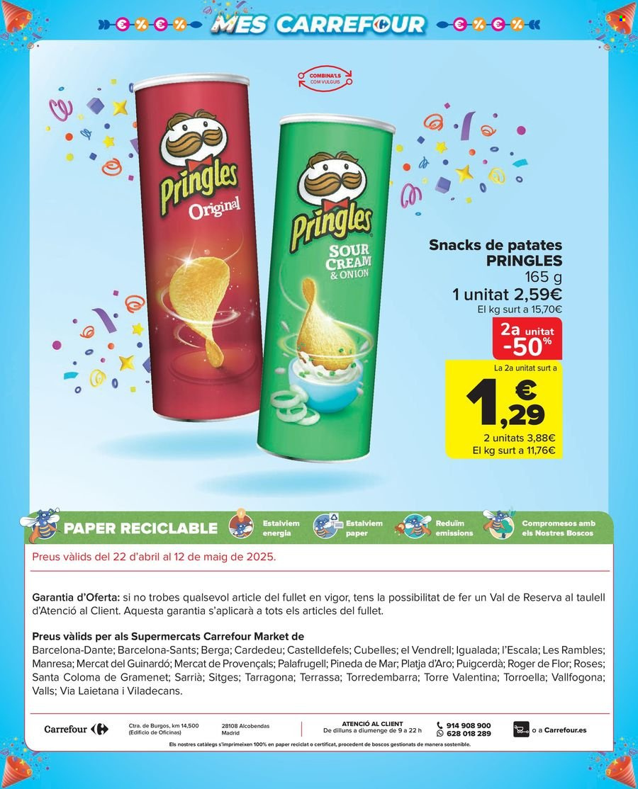 Folleto vigente Carrefour  - 22.4.2025 - 12.5.2025.