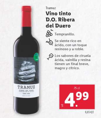 Vino tinto D.O Ribera del Duero