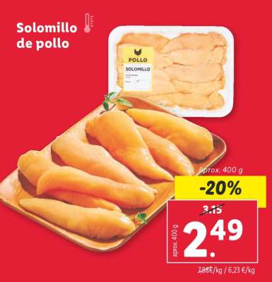 Solomillo de pollo