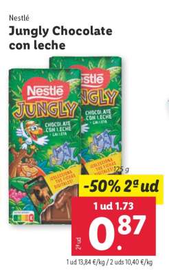 Nestlé Jungly Chocolate con leche