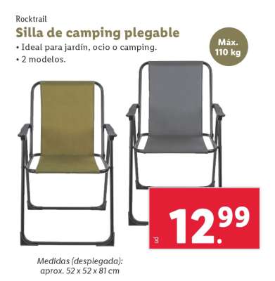 Silla de camping plegable