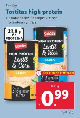 Tortitas high protein
