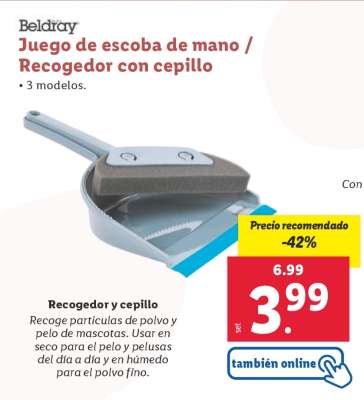 Juego de escoba de mano / Recogedor con cepillo