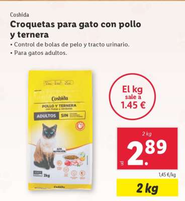 Croquetas para gato con pollo y ternera