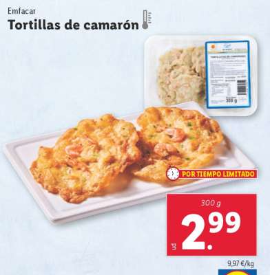 Tortillas de camarón