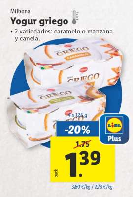 Milbona Yogur griego