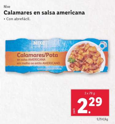 Calamares En Salsa Americana
