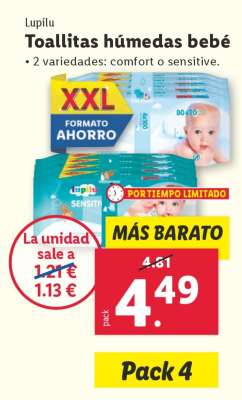 Lupilu Toallitas húmedas bebé