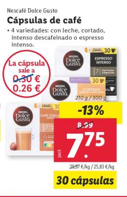 Cápsulas de café
