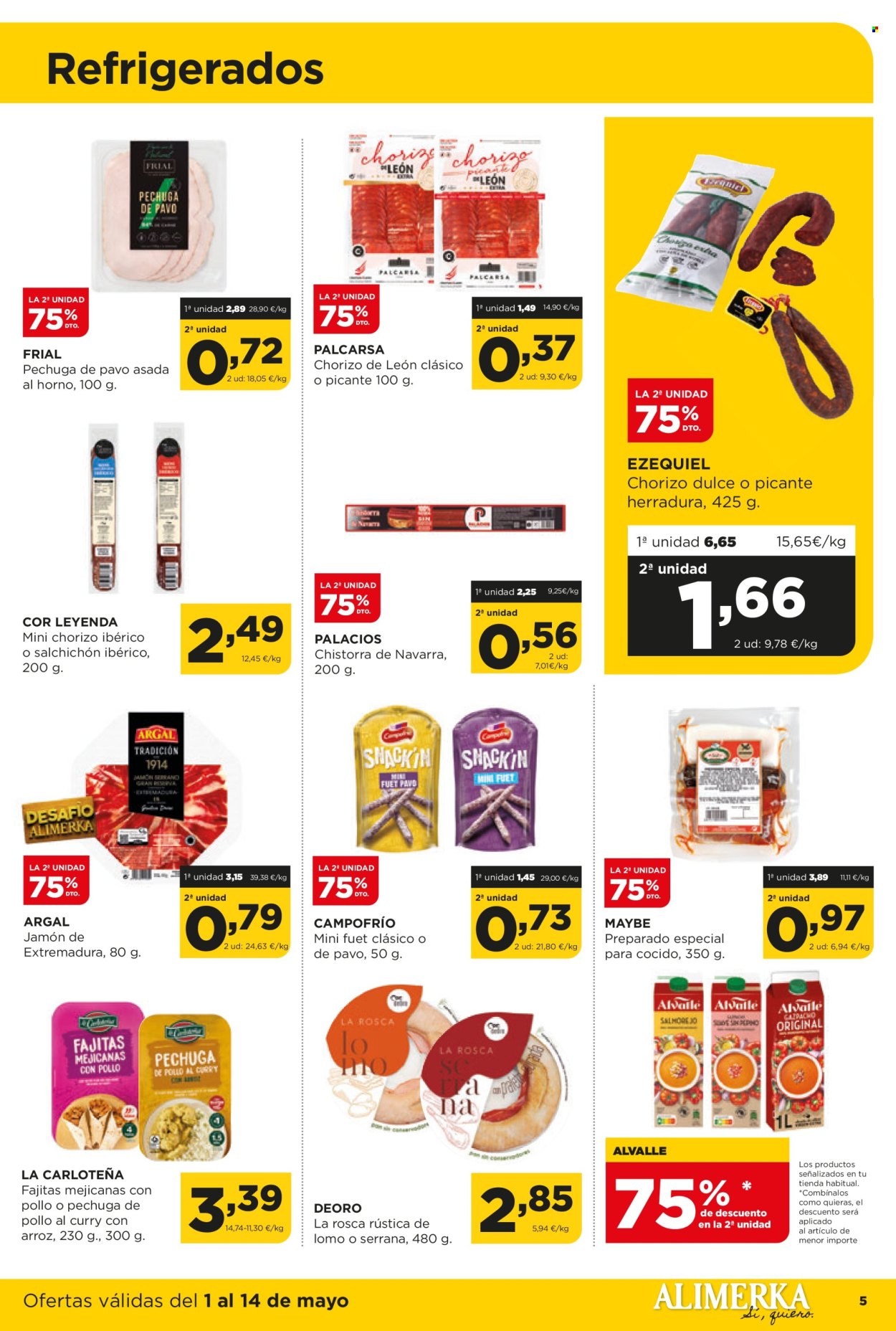 Folleto vigente Alimerka  - 1.5.2025 - 14.5.2025.