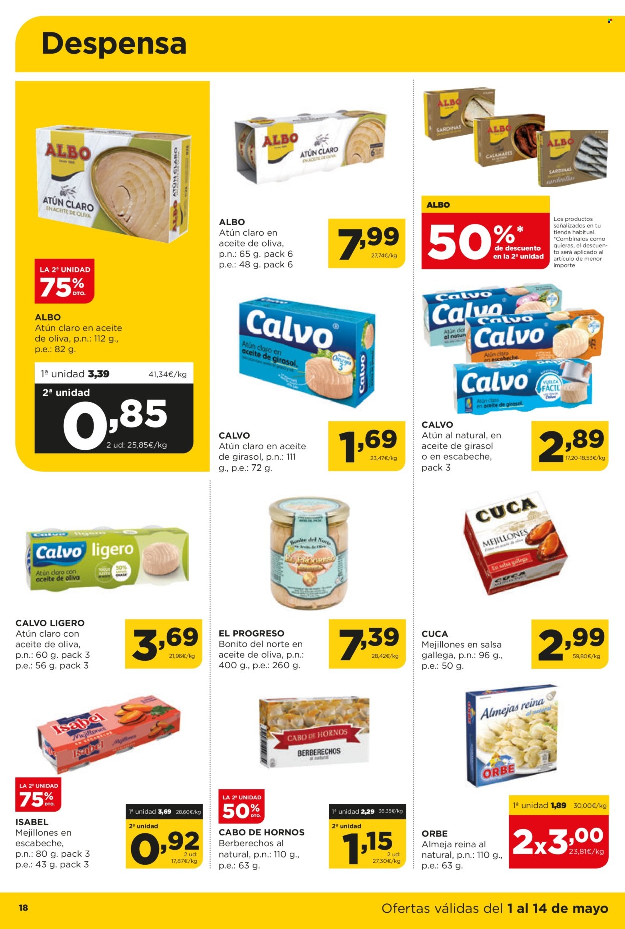 Folleto vigente Alimerka  - 1.5.2025 - 14.5.2025.