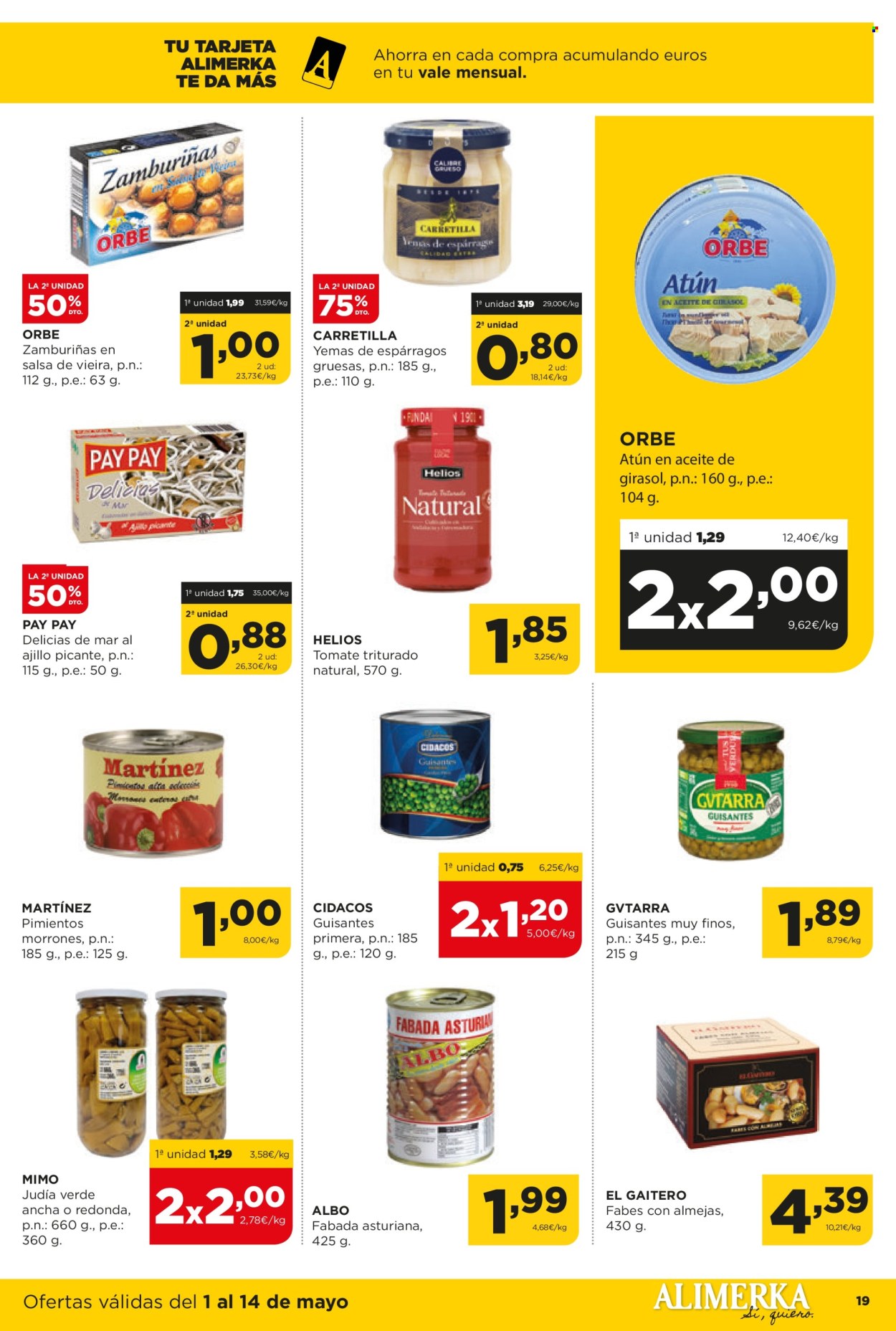 Folleto vigente Alimerka  - 1.5.2025 - 14.5.2025.