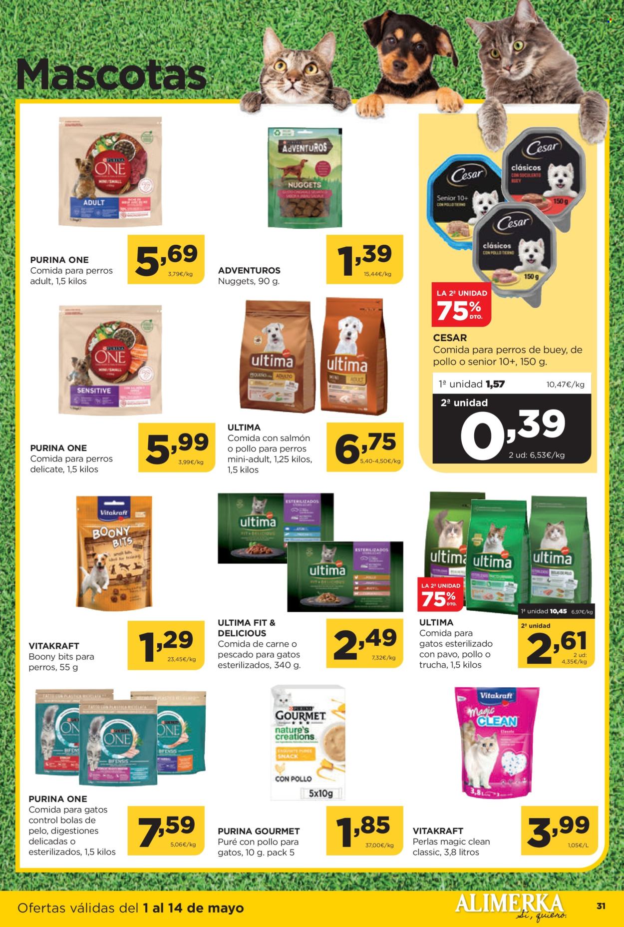 Folleto vigente Alimerka  - 1.5.2025 - 14.5.2025.