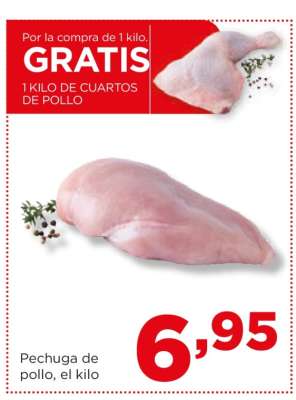 Pechuga de pollo, el kilo