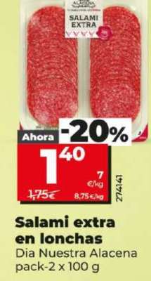 Salami extra en lonchas