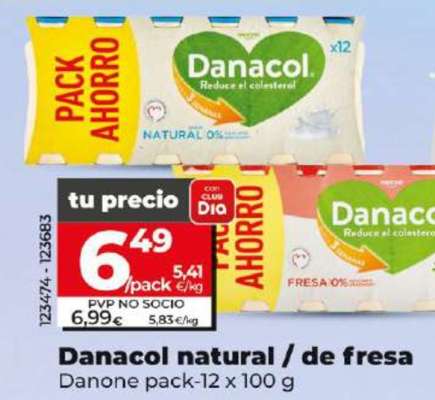 Danacol natural / de fresa