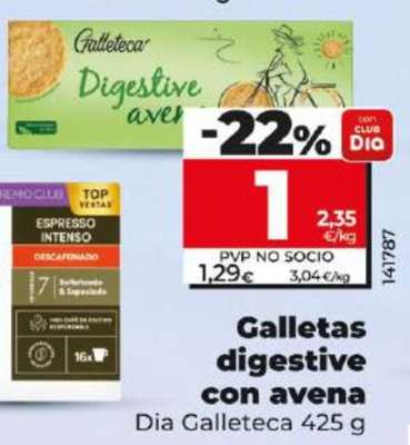 Galletas digestive con avena