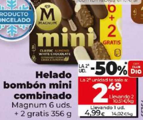 Helado bombón mini combinado