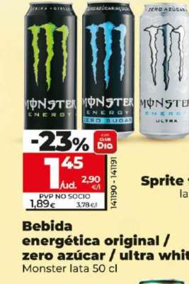 Bebida energética original / zero azúcar / ultra white