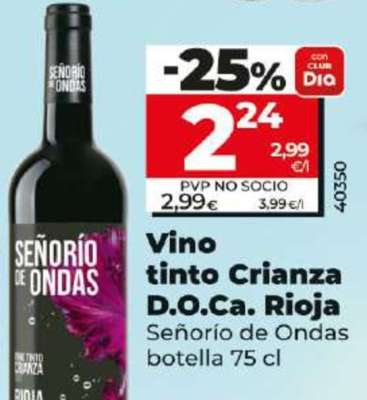 Vino tinto crianza D.O.Ca. Rioja