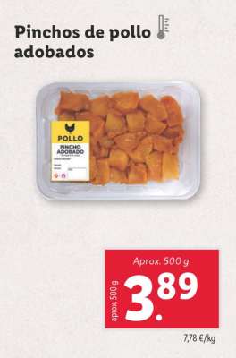 Pinchos de pollo adobados