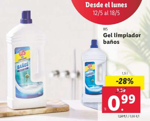 W5 Gel limpiador baños