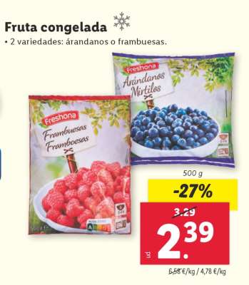 Fruta congelada