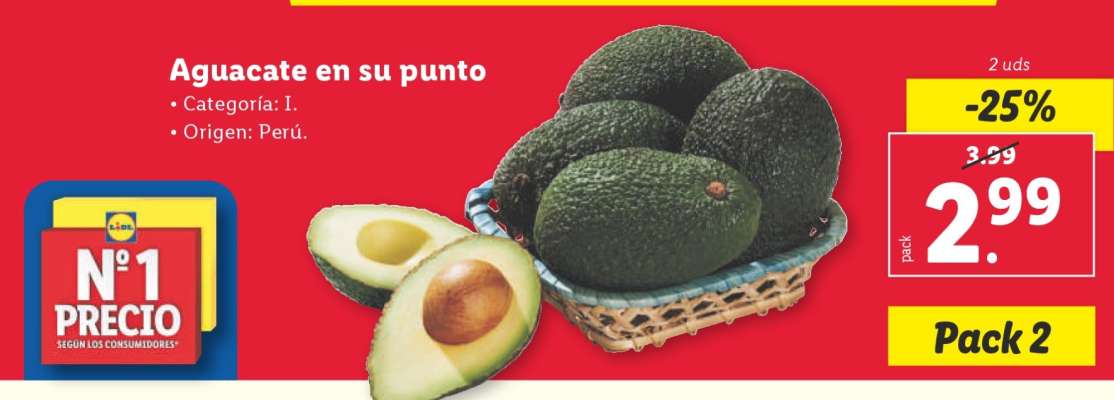 Aguacate en su punto