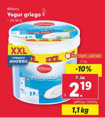 Milbona Yogur griego