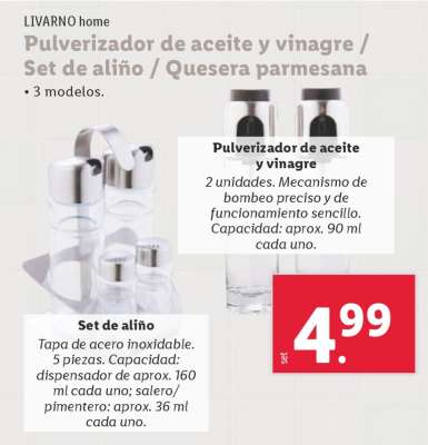 Set de aliño