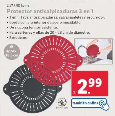 Protector antisalpicaduras 3 en 1