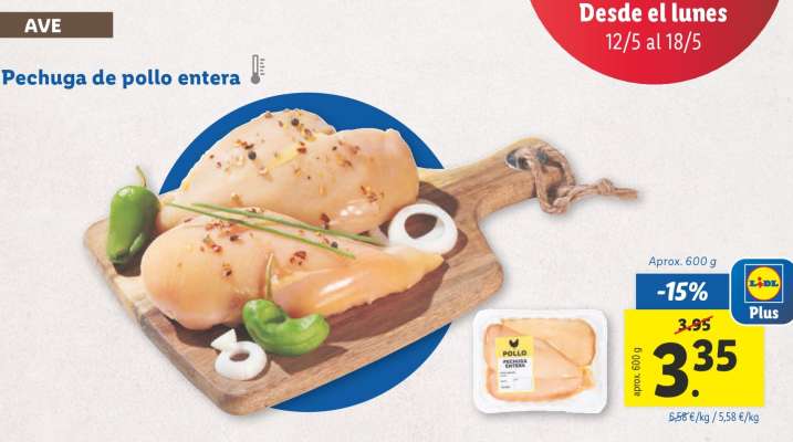 Pechuga de pollo entera