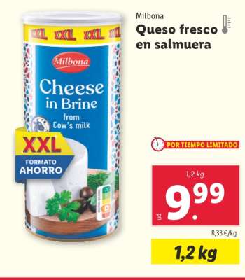 Milbona Queso fresco en salmuera