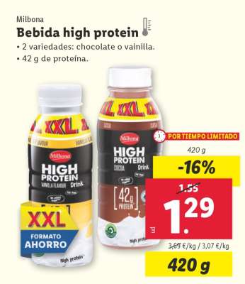 Milbona Bebida high protein